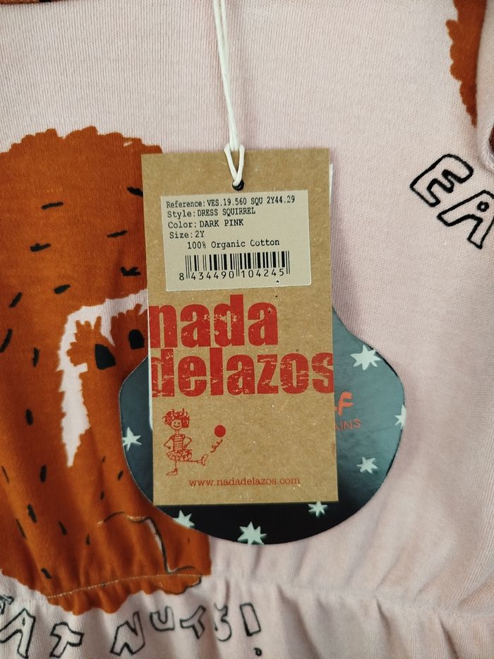 Jolie robe Nadadelazos 2 ans écureuil squirrel Neuve - photo numéro 6