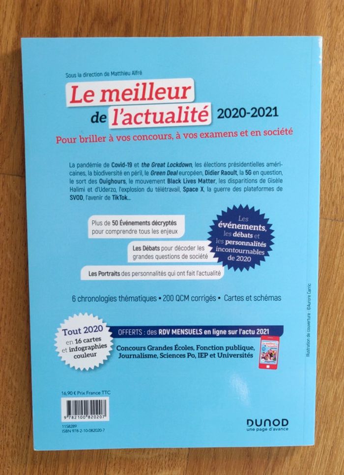 Livre Le meilleur de l'actualité 2020 2021 - photo numéro 2