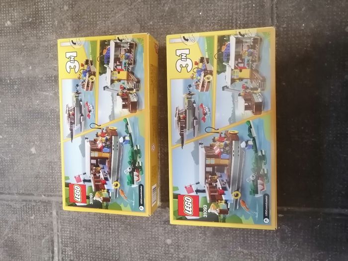 Lot de 2  LEGO Creator 31093 La péniche au bord du fleuve [NEUF] - photo numéro 2