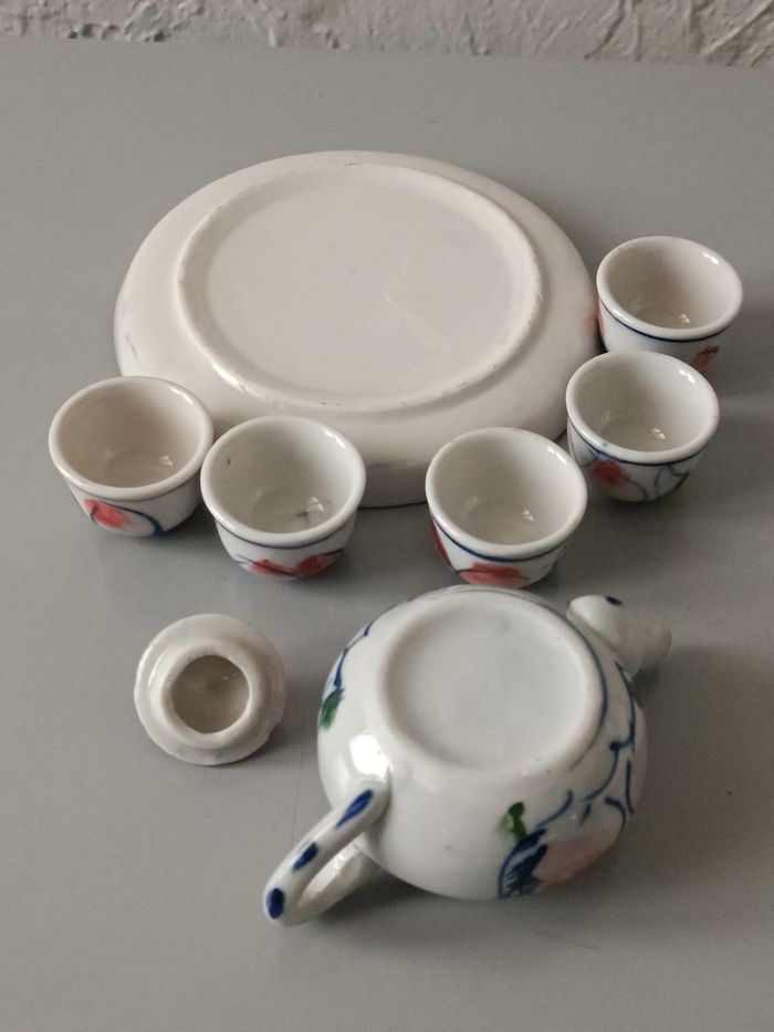 Service à thé miniature porcelaine - photo numéro 6