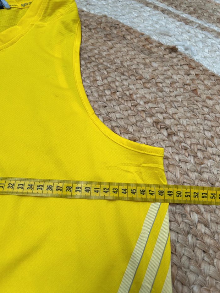 Débardeur Homme Adidas Jaune | Taille L | Très Bon État | Légère Trace | #TM82 - photo numéro 5