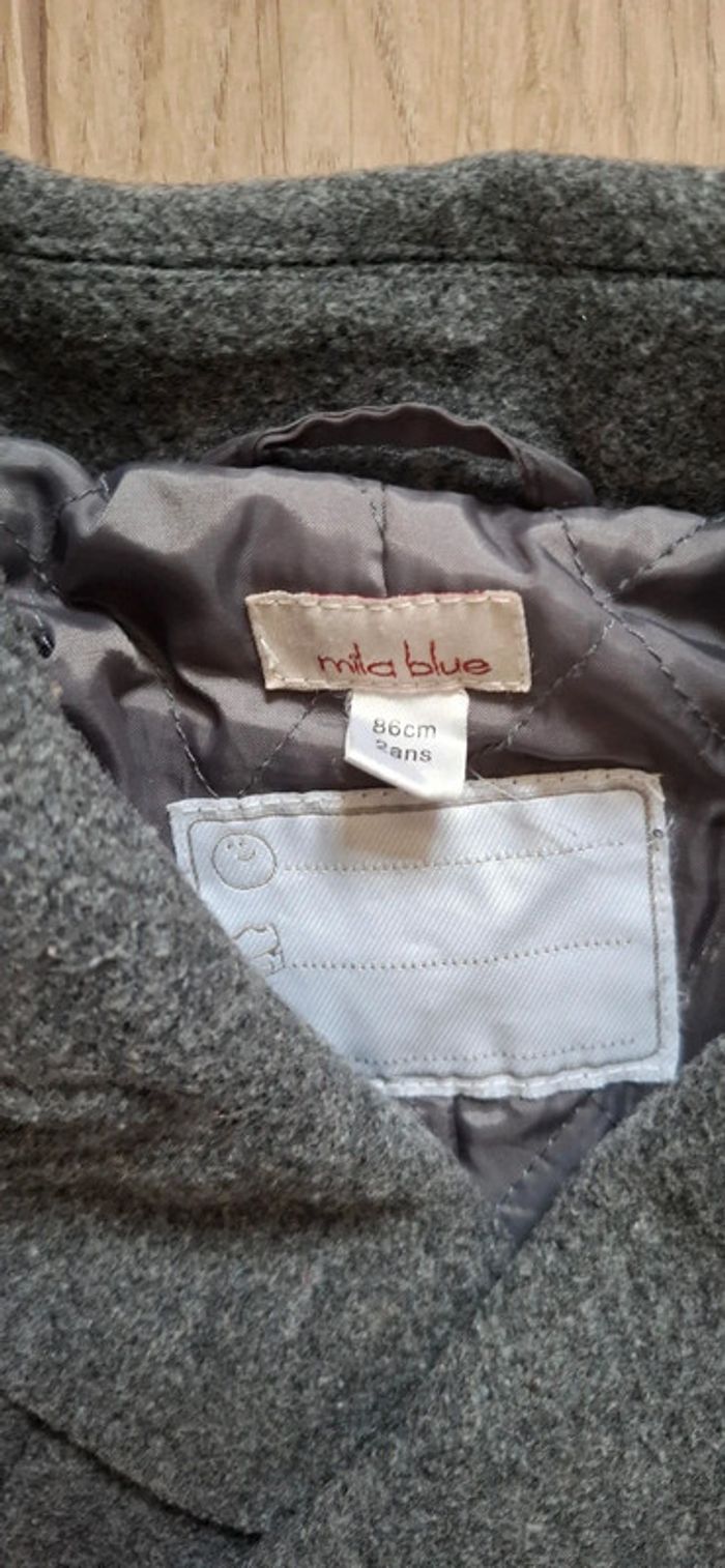 Caban gris 2ans TBE Vert Baudet - photo numéro 3