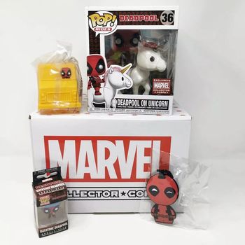 Funko Pop - Box Marvel collector corps - Deadpool on unicorn
