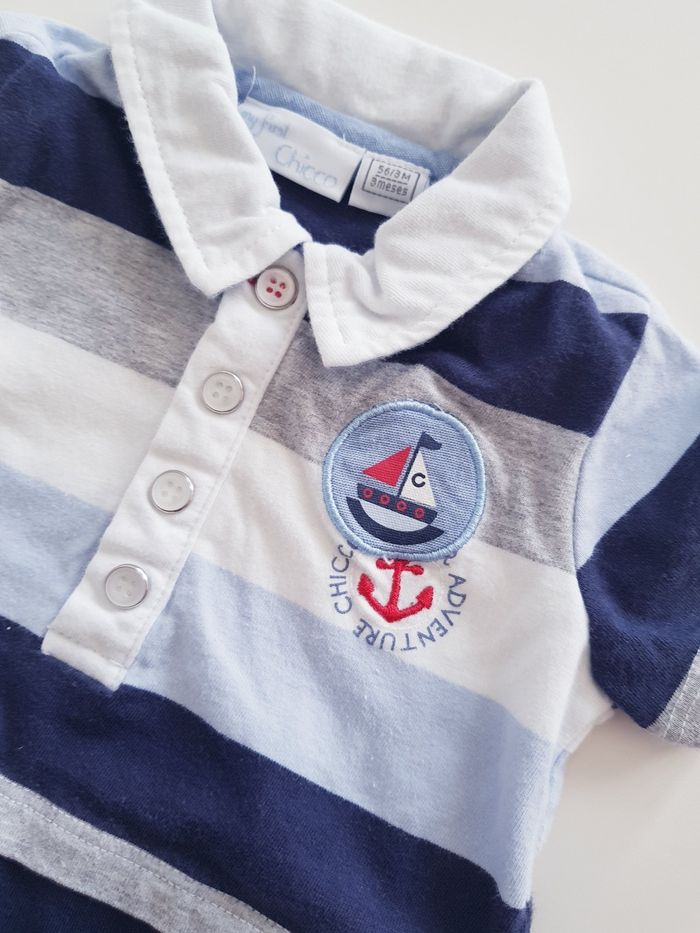 Chicco - Combi-short à manches courtes avec col polo - photo numéro 2