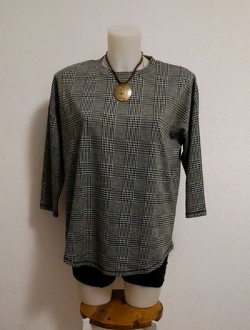 Pulls gris manches 3/4 pour femme taille S