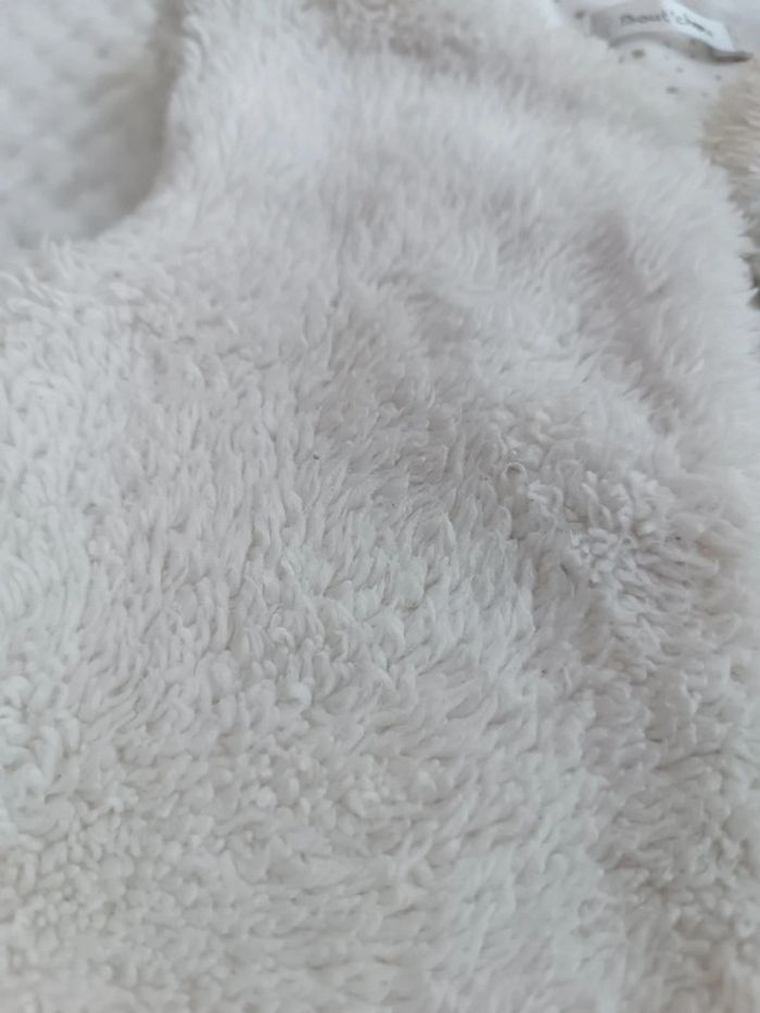 🔸Gilet Blanc Moumoute - Bout'chou 9 Mois🔸 - photo numéro 3