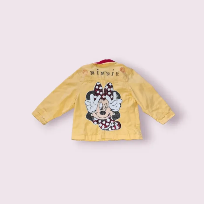veste en jean jaune fille 2 ans