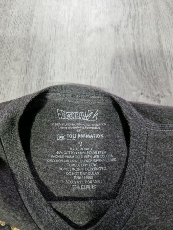 T shirt Imprimé Licence Dragonball Z Gris Foncé Taille 11 ans - photo numéro 3