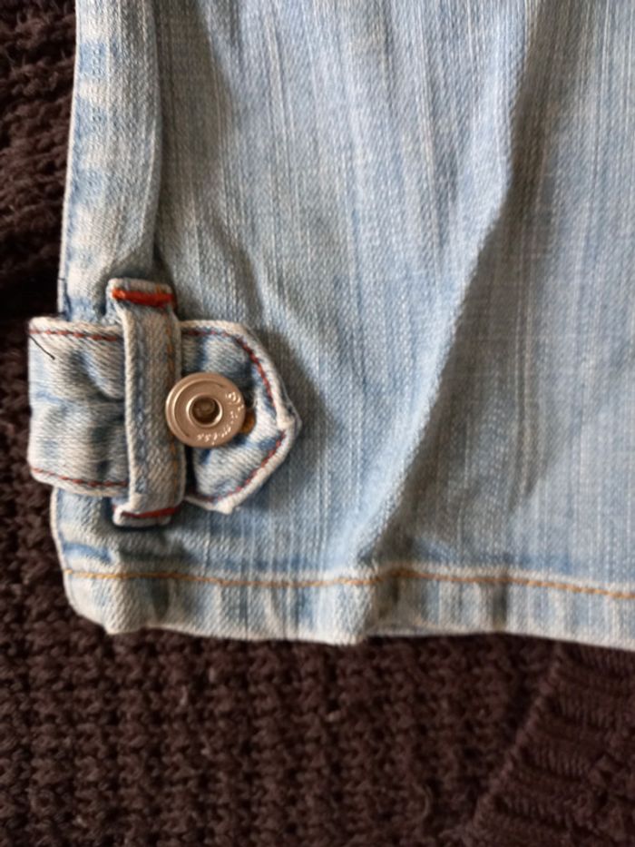 Pantacourt jeans avec motifs T : 36 - photo numéro 7