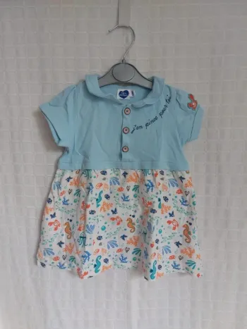 Robe manches courtes Mots d enfants 12 mois