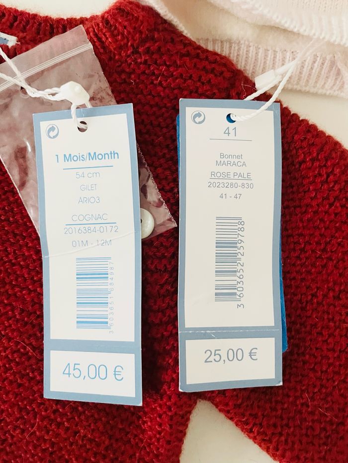 Veste / cardigan et bonnet Jacadi - photo numéro 2