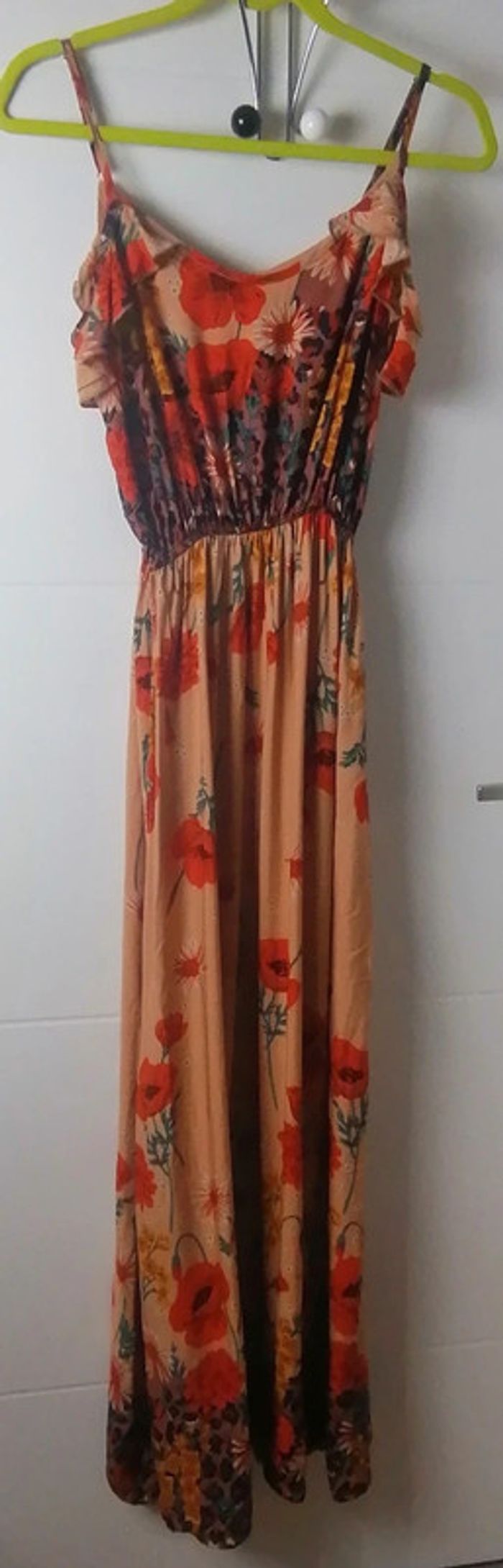 Robe d'été fleurs coquelicots orange multicolore Taille Unique Maison Clotilde - photo numéro 9