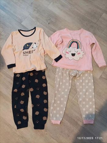Lot de 2 pyjamas fille 6 ans