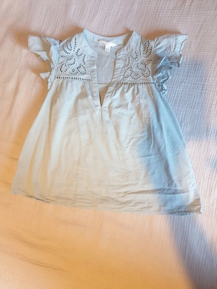 Blouse avec broderie Anglaise