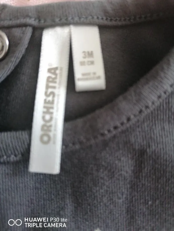 Robe courte Orchestra – 3-6 mois – Gris/rose - photo numéro 4