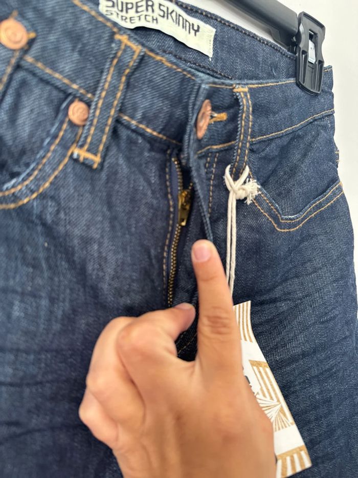 👖jeans brut homme - W30- T40arrested development- super skinny stretch - neuf - photo numéro 4