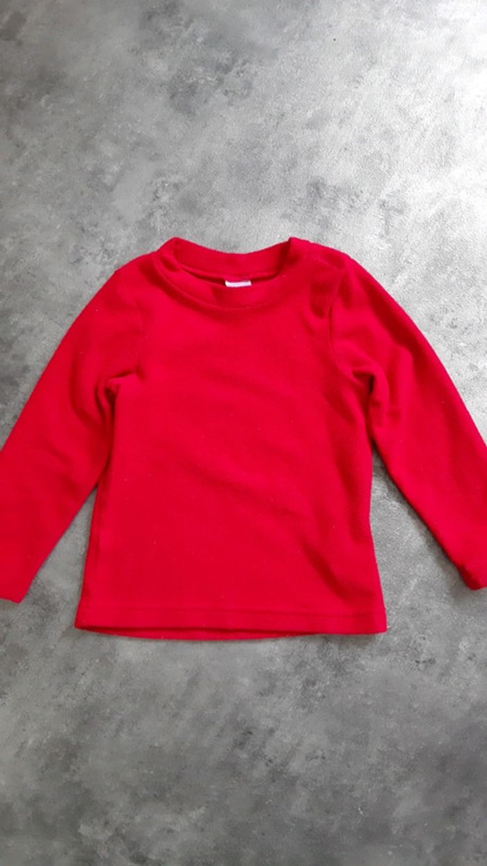 Pull fille style polaire
