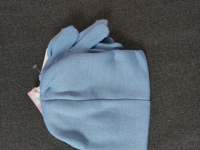 beau ensemble bonnet gants la reine des neiges bleu 52 - photo numéro 2
