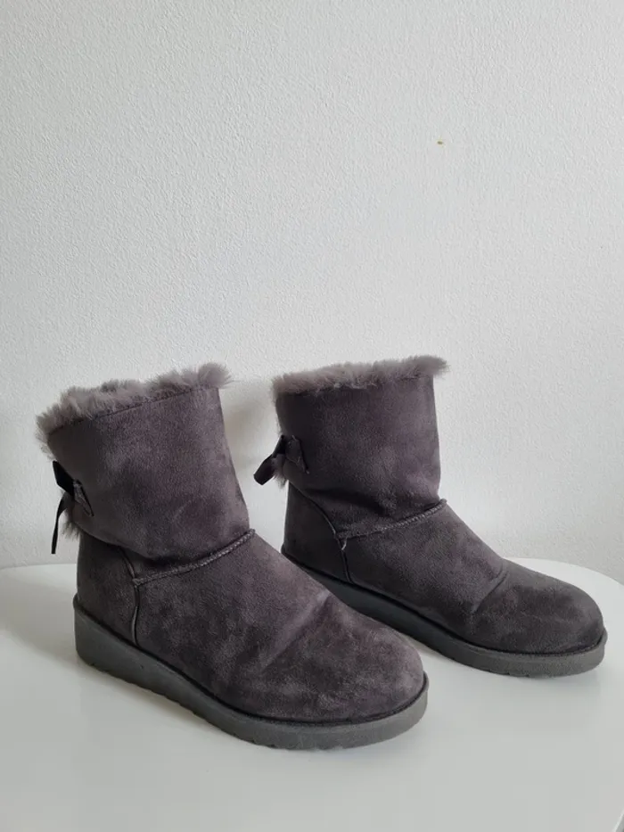Bottines fourrées grises - photo numéro 3