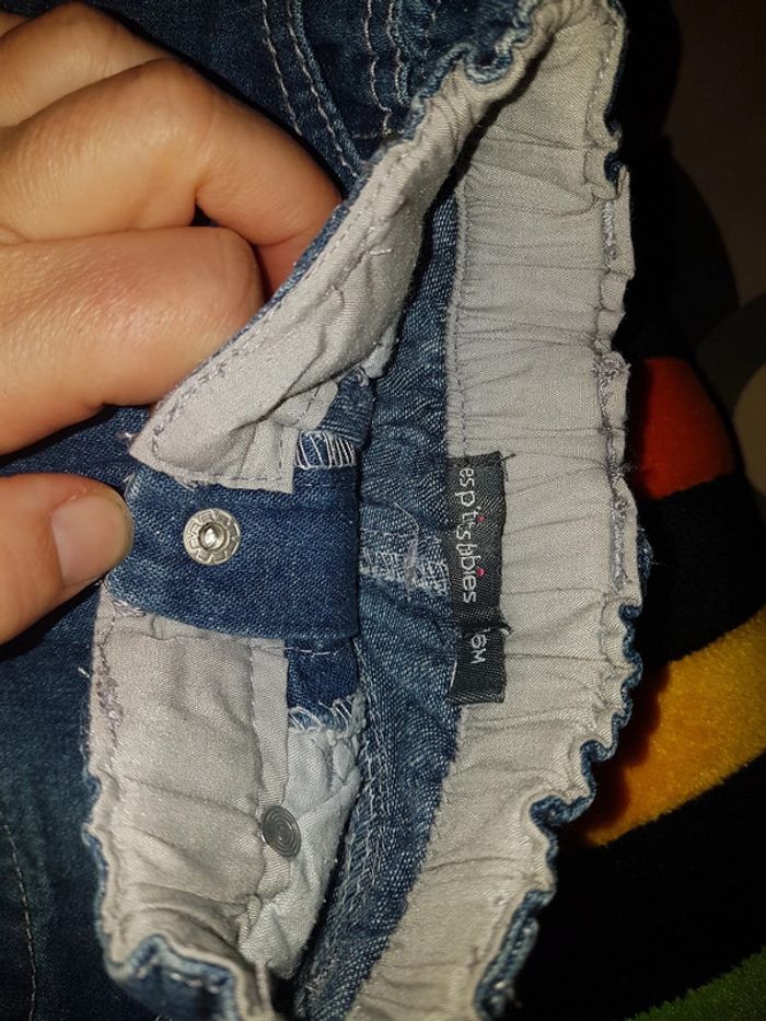 Jupe en jeans bébé fille 6 mois - photo numéro 2