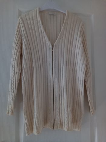 Gilet long crème marque Mandoline taille M