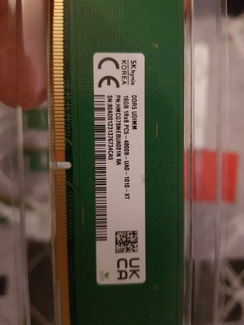 Barrettes de Ram DDR5 4x16GB 4800B Hynix