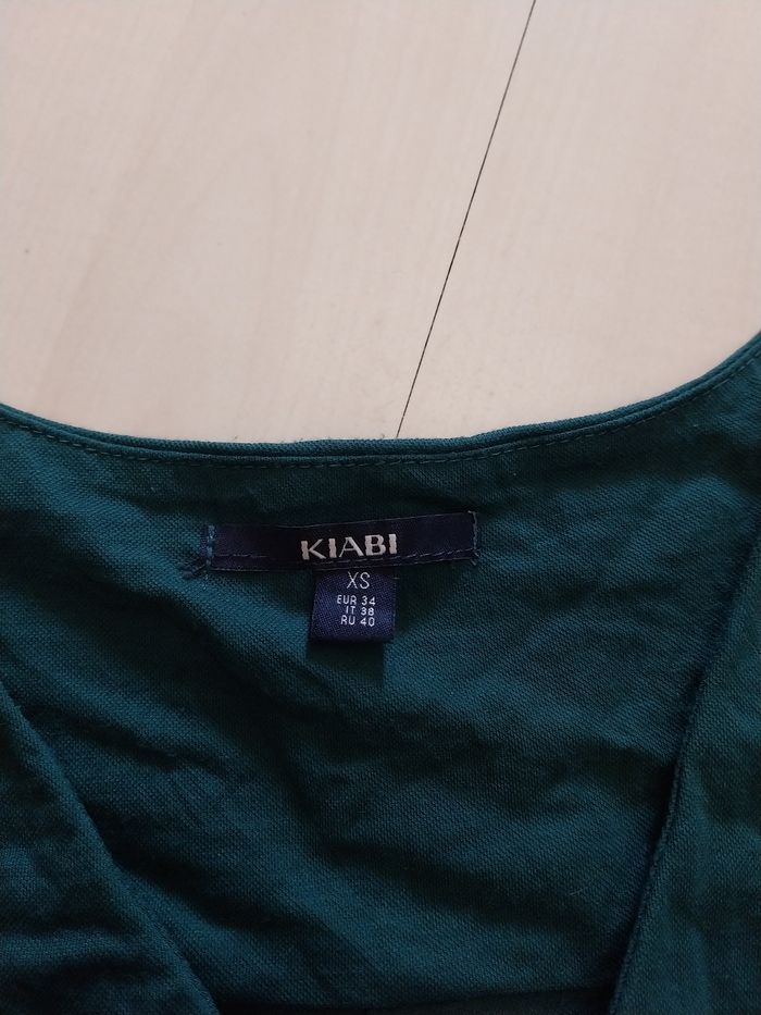 Tee shirt chemise vert sapin - photo numéro 3