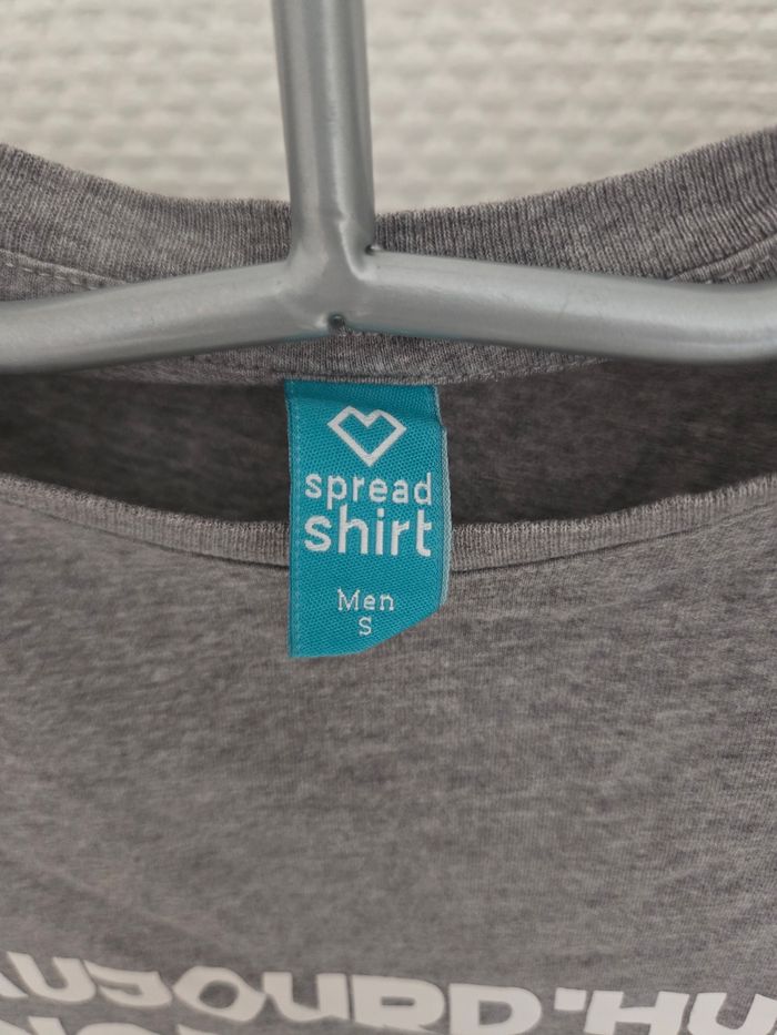 T-shirt homme Spreadshirt - 100% Coton - Gris - Taille  S - photo numéro 3