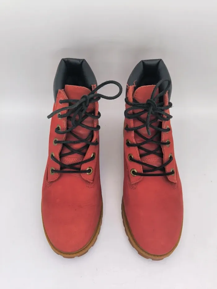 Chaussures boots homme Timberland 6 rouge Taille 40 - photo numéro 4