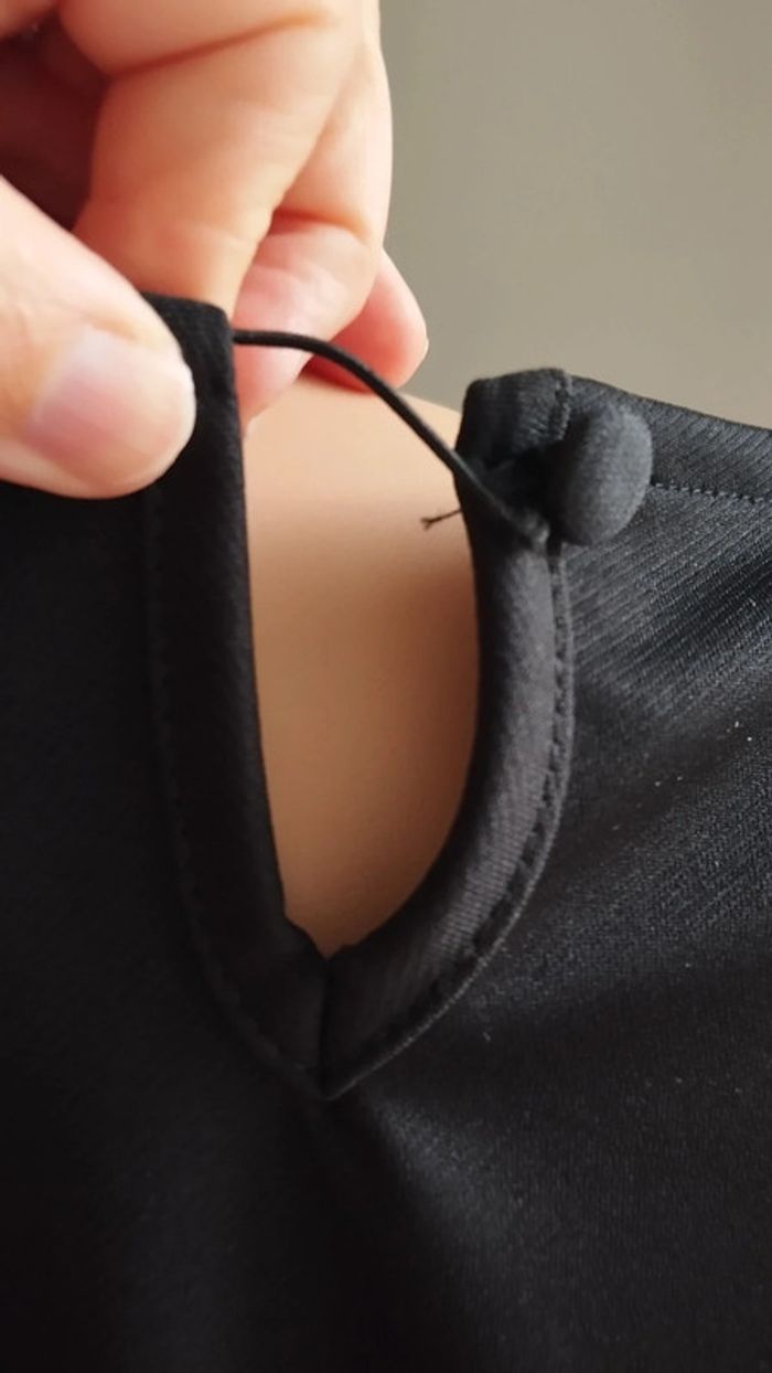 Tunique robe noire taille 46 femme - photo numéro 8