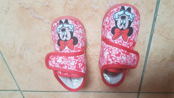 Chaussons Minnie fille 25 rouge et blanc Disney