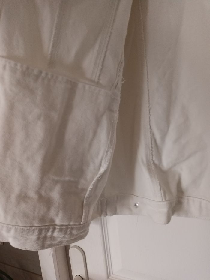Veste en jeans blanc homme - photo numéro 7
