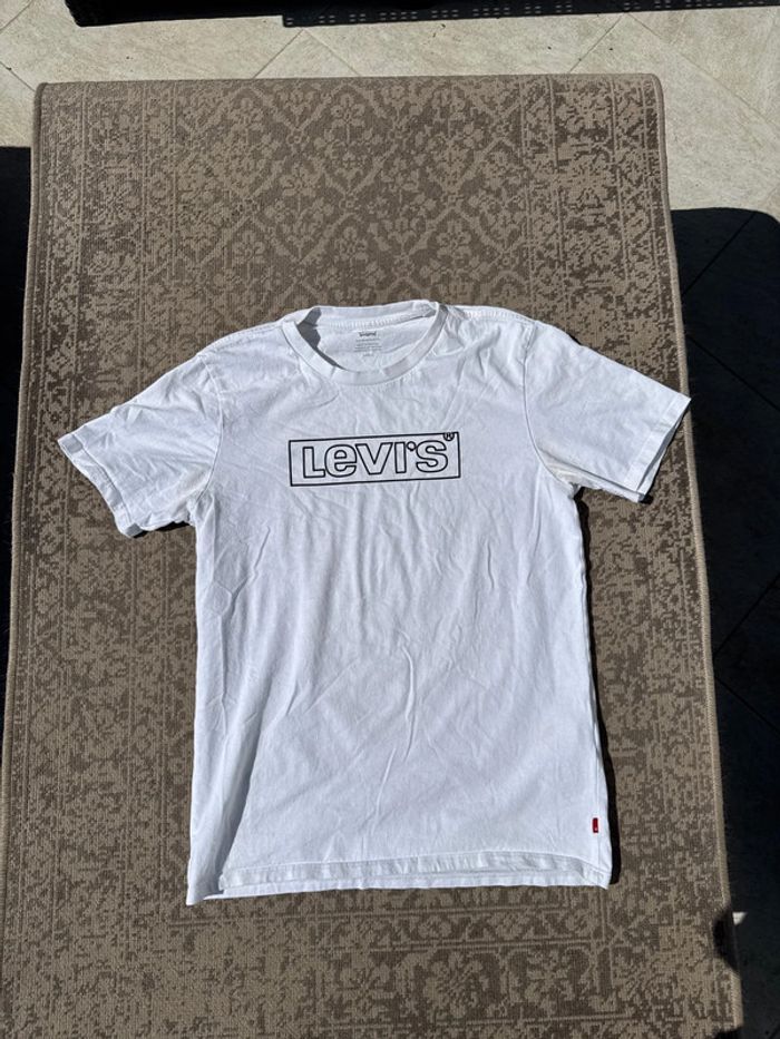 T-shirt Levi’s blanc logo noir – Taille S