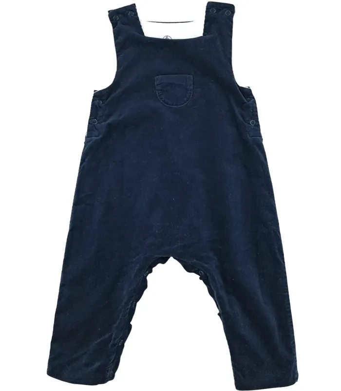 Salopette 6 mois en velours Petit Bateau