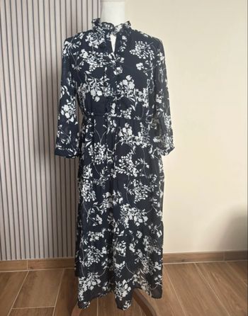 Robe longue a imprimé fleuri