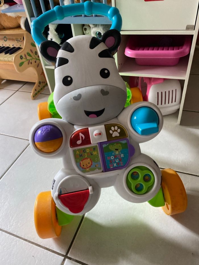 Pousseur premier pas zèbre sons et lumières