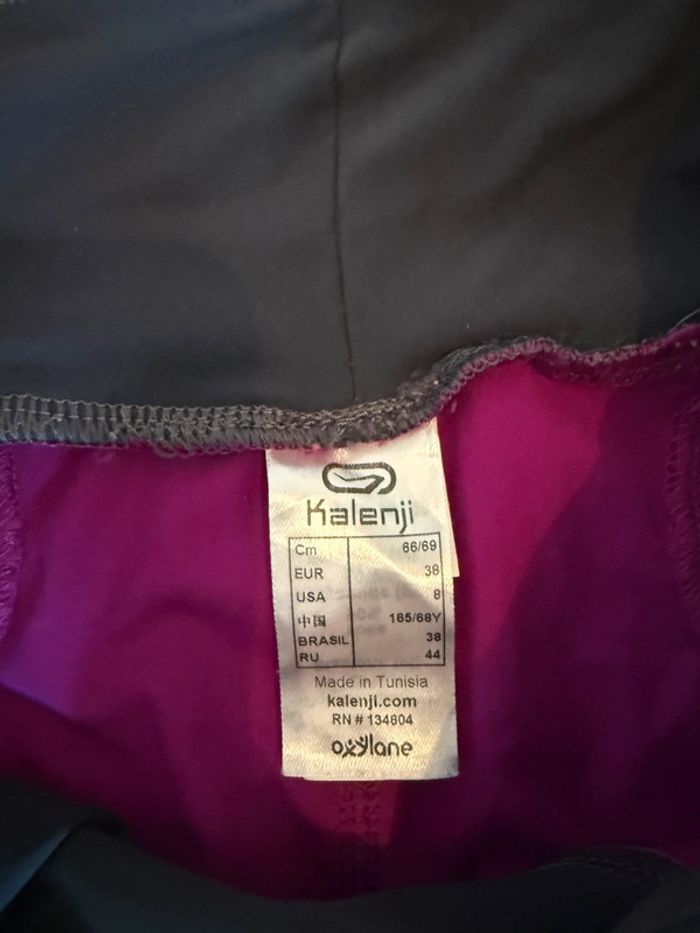 Short de vélo violet en très bon état kalenji taille 38 - photo numéro 6
