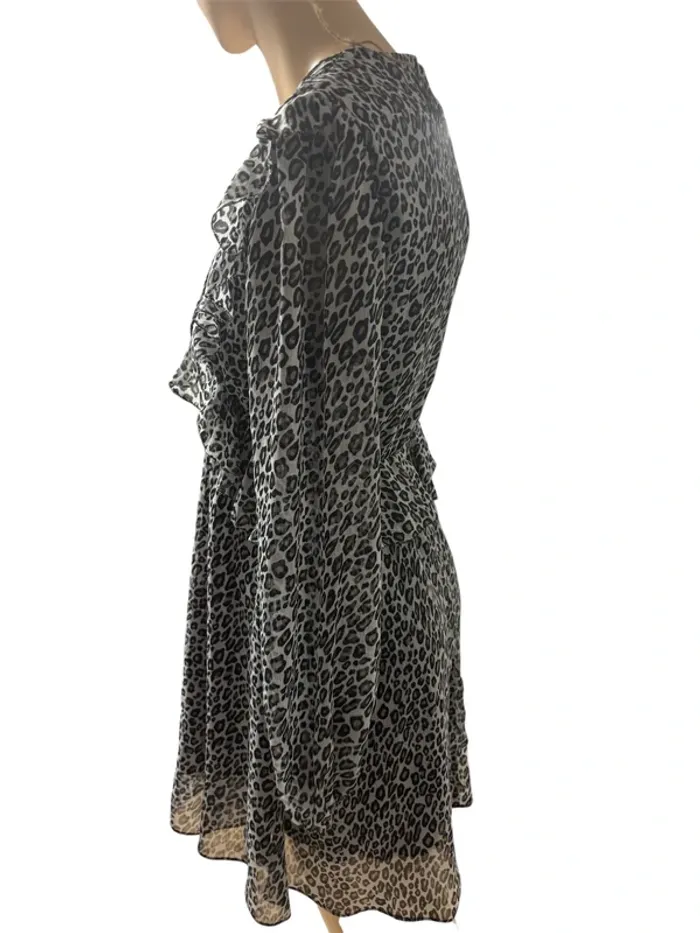 Robe neuve The Kooples – Taille 2 – Imprimé léopard chic - photo numéro 16