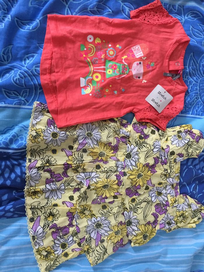 lot robe tee shirt neuf