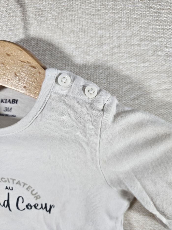 T-shirt manche longue kiabi 3 mois - photo numéro 3