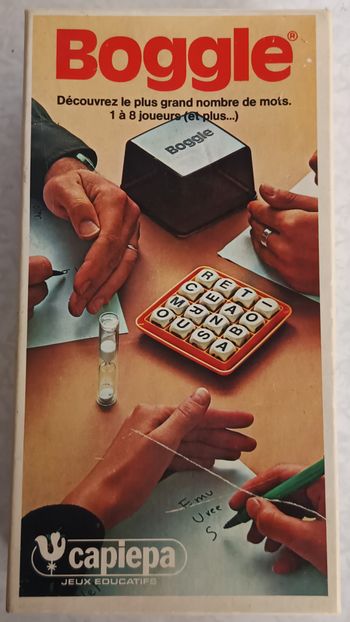 Jeu de société vintage BOGGLE Capiepa 1977 en Bon État