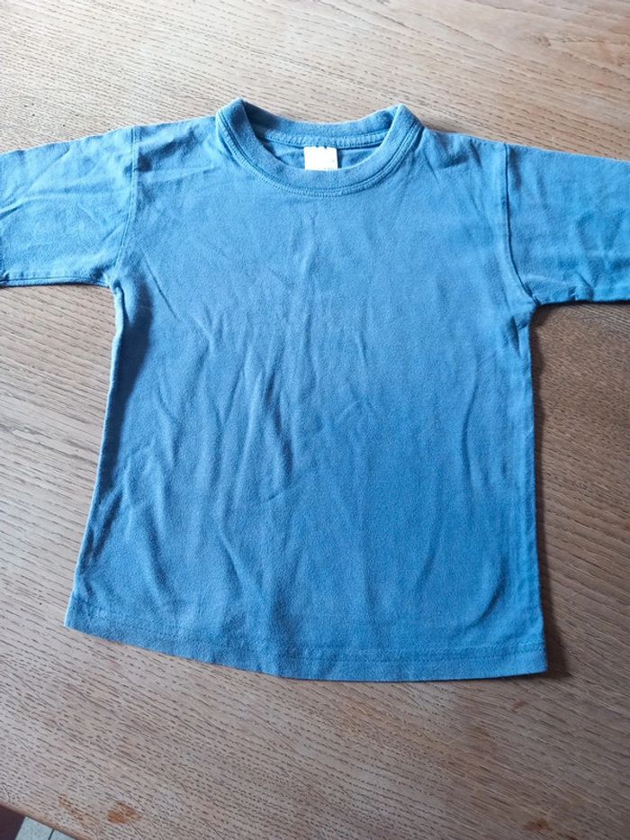 Tee-shirt coton 4ans bleu nuit