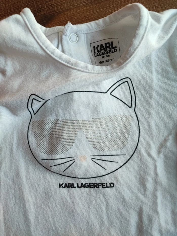 Tee-shirt Karl Lagerfeld 6mois - photo numéro 3