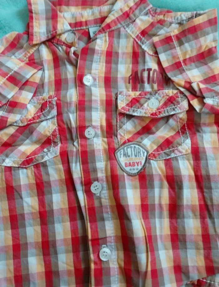 Lot de 2 chemises taille 12 mois - photo numéro 4
