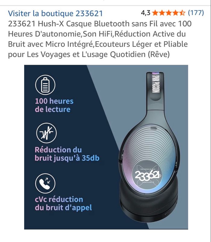 Vends casque, Bluetooth hush 233621 - photo numéro 4