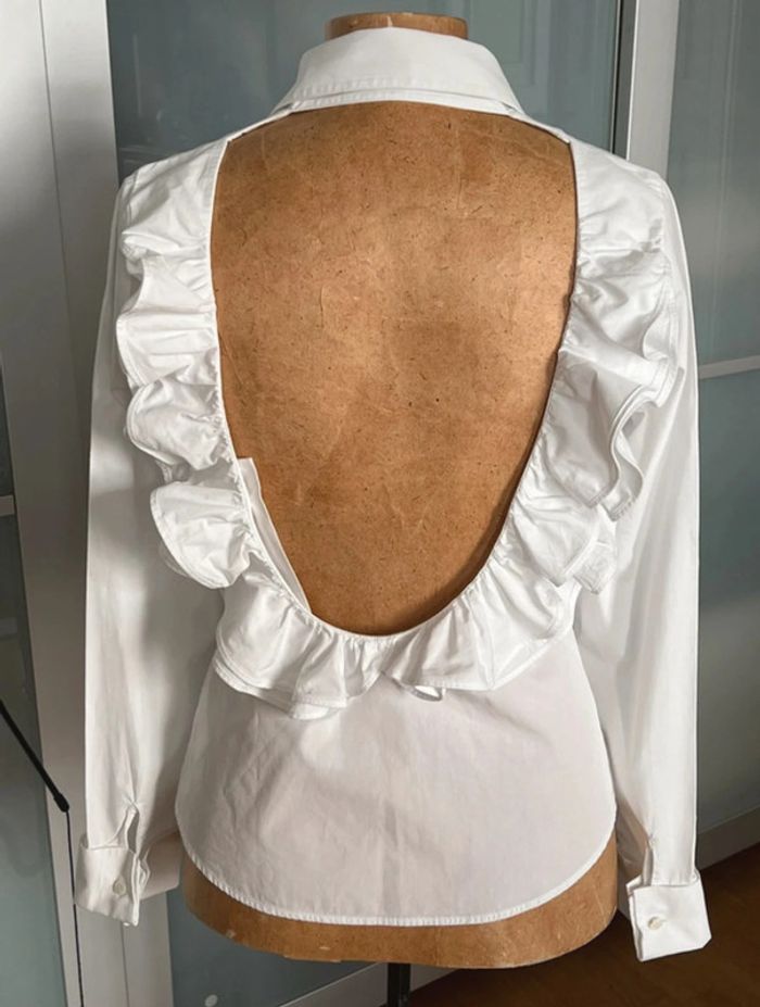 Chemise blanche spectaculaire dos-nu Adelyne 38 - Anne Fontaine - photo numéro 3