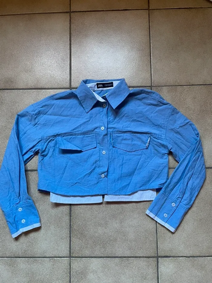 Chemise crop Zara taille XS