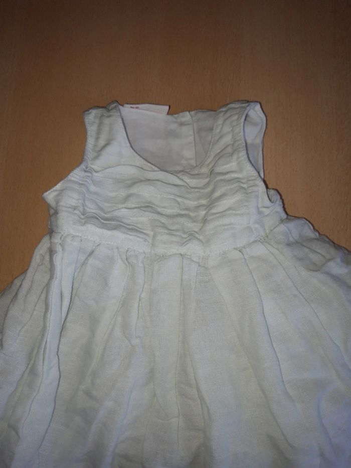 Robe 3 mois lin et coton - photo numéro 2