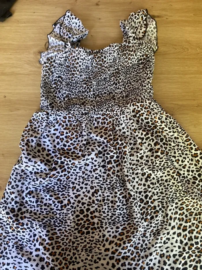 Robe fille léopard