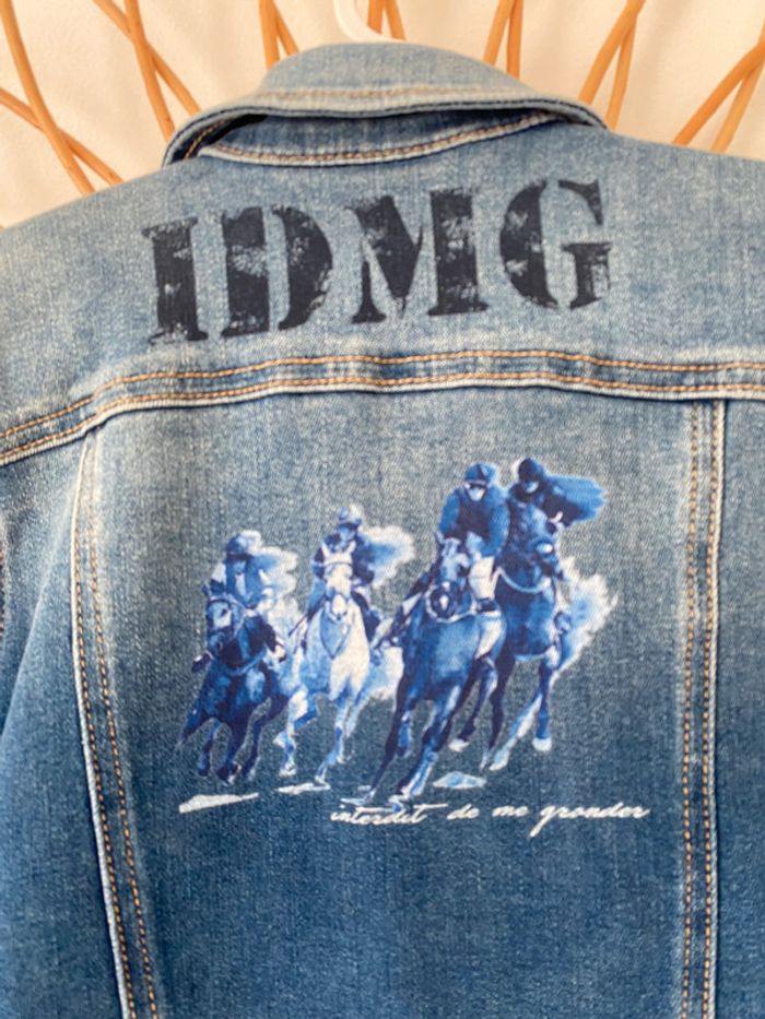 Veste en jean Interdit de me gronder 18 mois - photo numéro 6